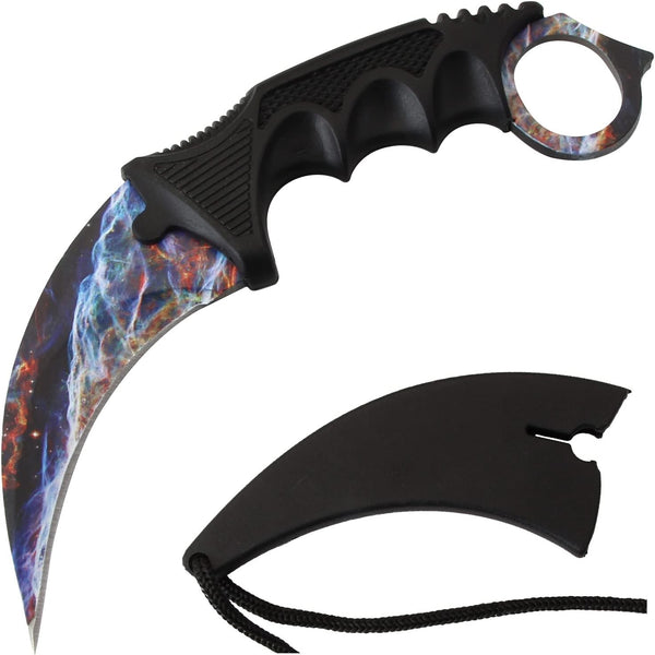 Backorder - Snake Eye Galaxy Karambit Tactical Fixed Blade 7.75″ Knife