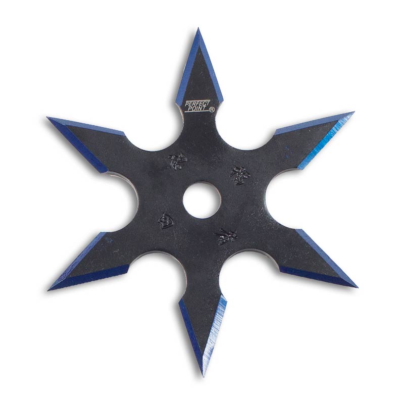 Perfect Point 4 Set Black Colour Edged Ninja Throwing Star 4"