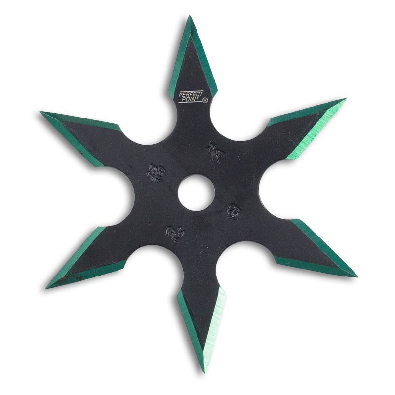 Perfect Point 4 Set Black Colour Edged Ninja Throwing Star 4"