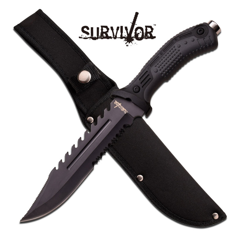 Survivor 12.75" Fixed Blade Bowie Knife