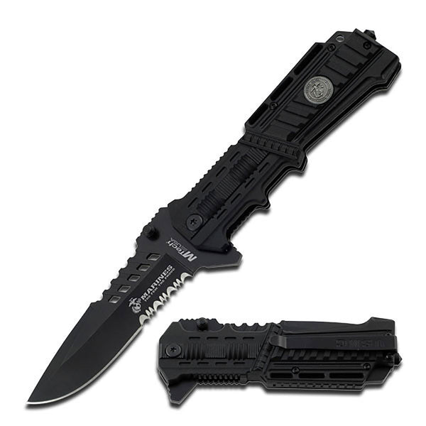 MTech 8.50″ US Marine Corp Drop Point Folding Knife