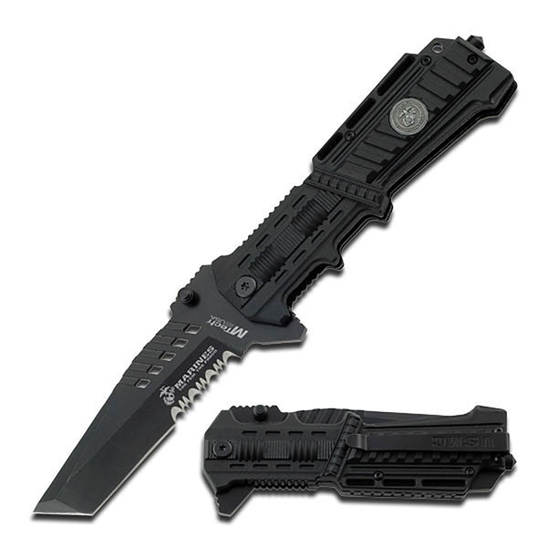 MTech 8.50" US Marine Corp Drop Tanto Folding Knife