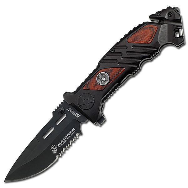 MTech 8.75" US Marine Corp Drop Point Folding Knife