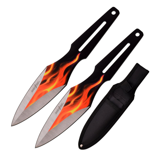 Perfect Point Flame Throwing Knife Set 9″