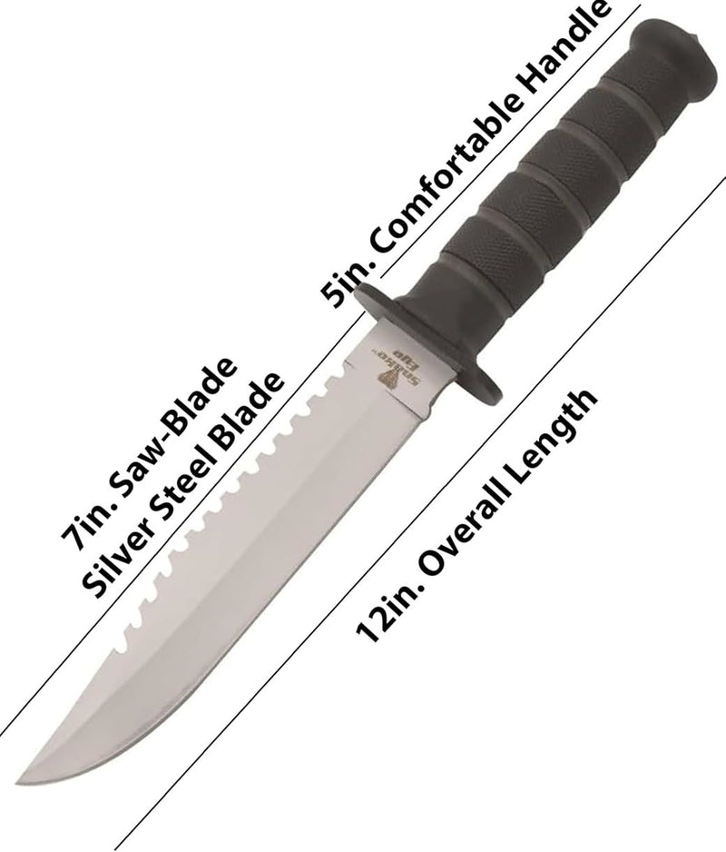 Snake Eye 12" Tactical Bowie Fixed Blade Knife