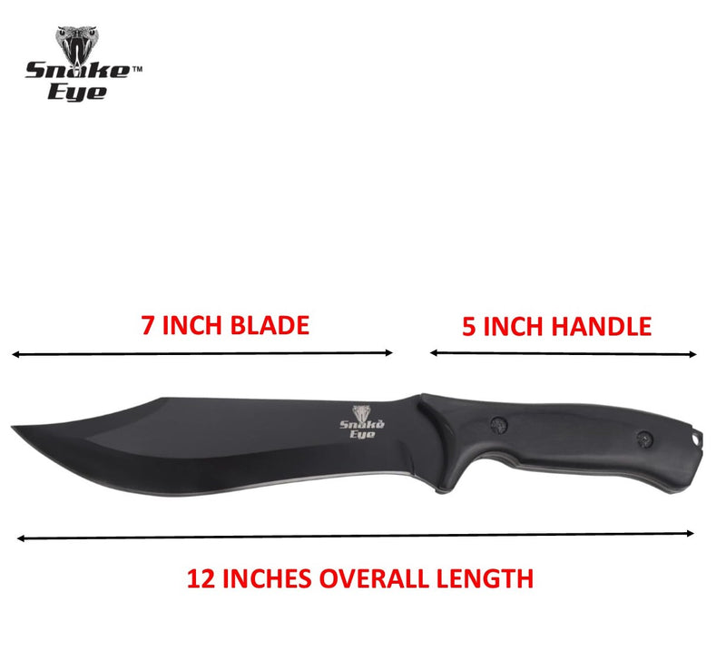 Snake Eye 12" Tactical Hunting Clip-Point Knife