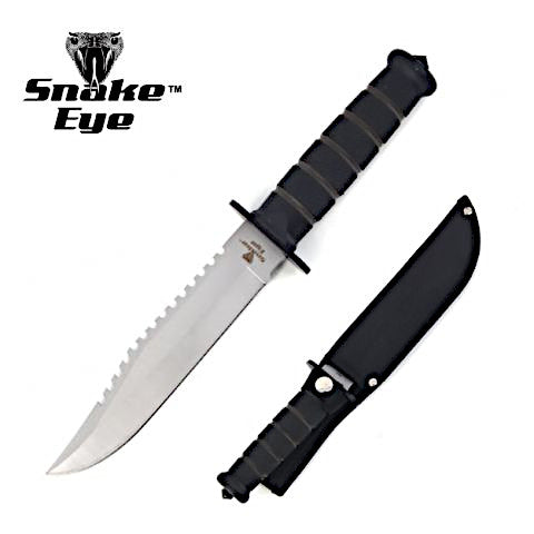 Snake Eye 12" Tactical Bowie Fixed Blade Knife