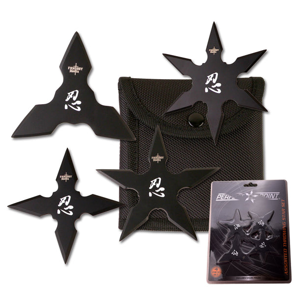 Razor Skull Ninja Stars - Punisher Skull Steel Shuriken - 3 Point