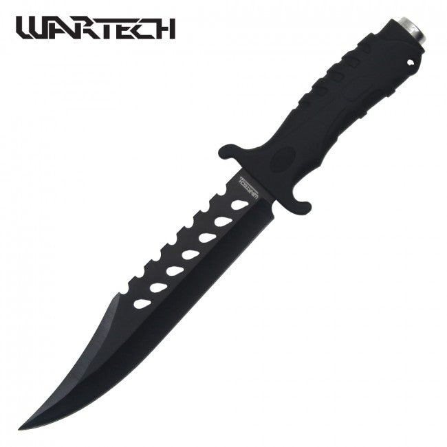 Wartech USA Black 12 7/8" Combat Fixed Blade Knife